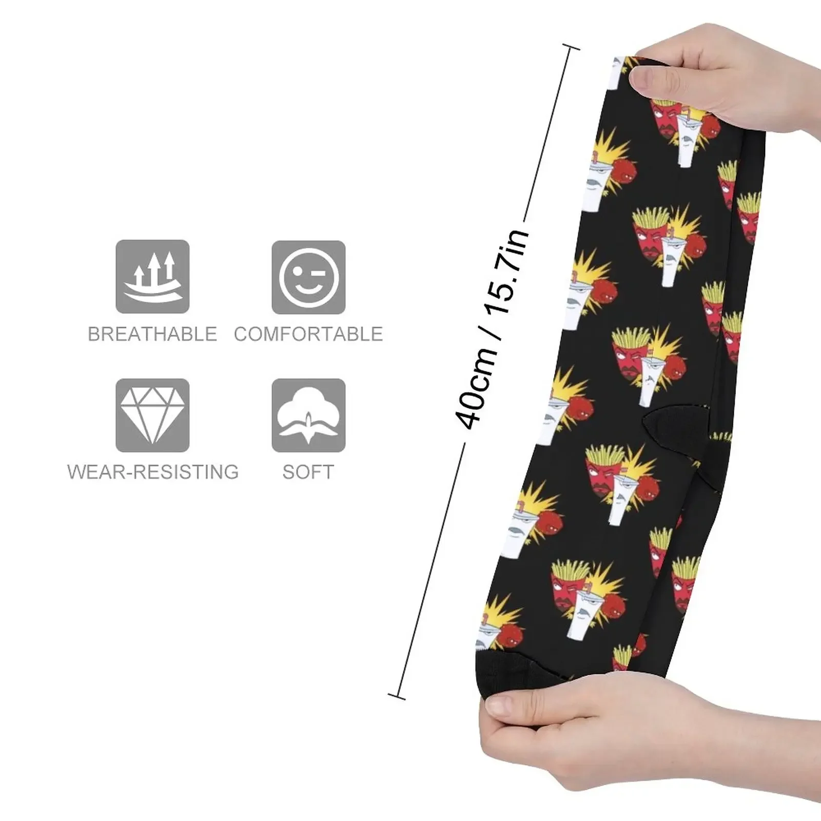 Vintage Aqua Teen Hunger Force Socks Men's socks with print Women socks funny sock