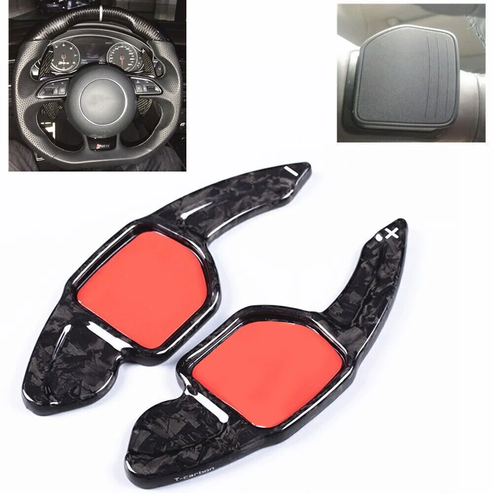 Car Steering Wheel Shift Paddle Extension Cover For Audi A3 A4L A7 Q5 A5 A6L S6 S7 Q3 Q5 2010 2011 2012 2013 2014 2015 2016 2017