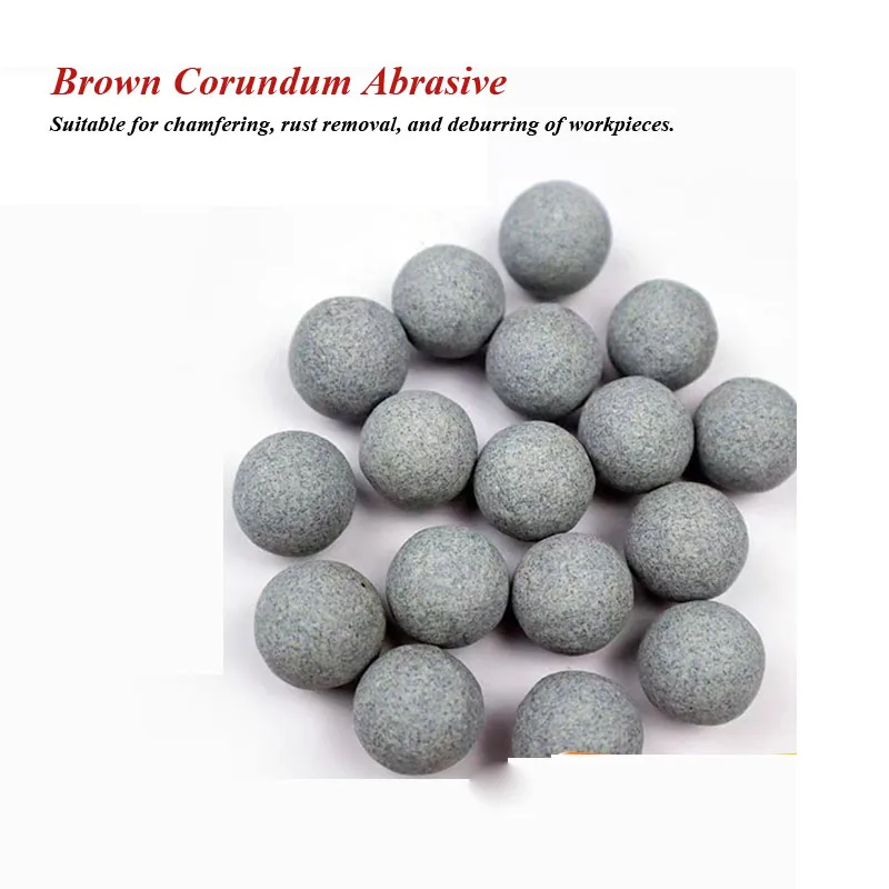 25kg Brown corundum spherical abrasive rough polishing Grinding stones, polishing blocks abrasives Deburring,non-de-rusting
