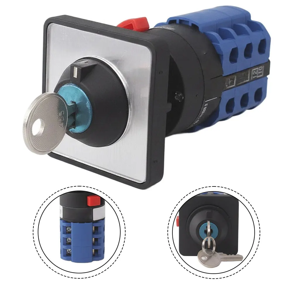 

16A 380V keyless switch with silver contacts for stamping parts For industrial automation environments lock key secure mechanism
