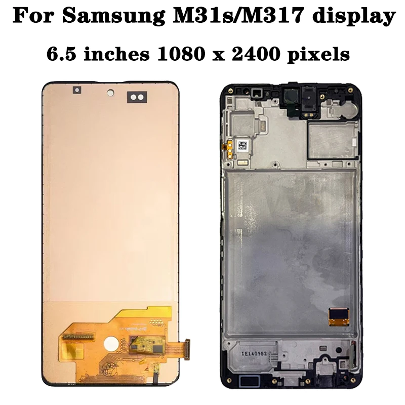 Pantalla táctil Lcd para Samsung M31s, SM-M317F, M317F/DS, Panel de montaje de digitalizador