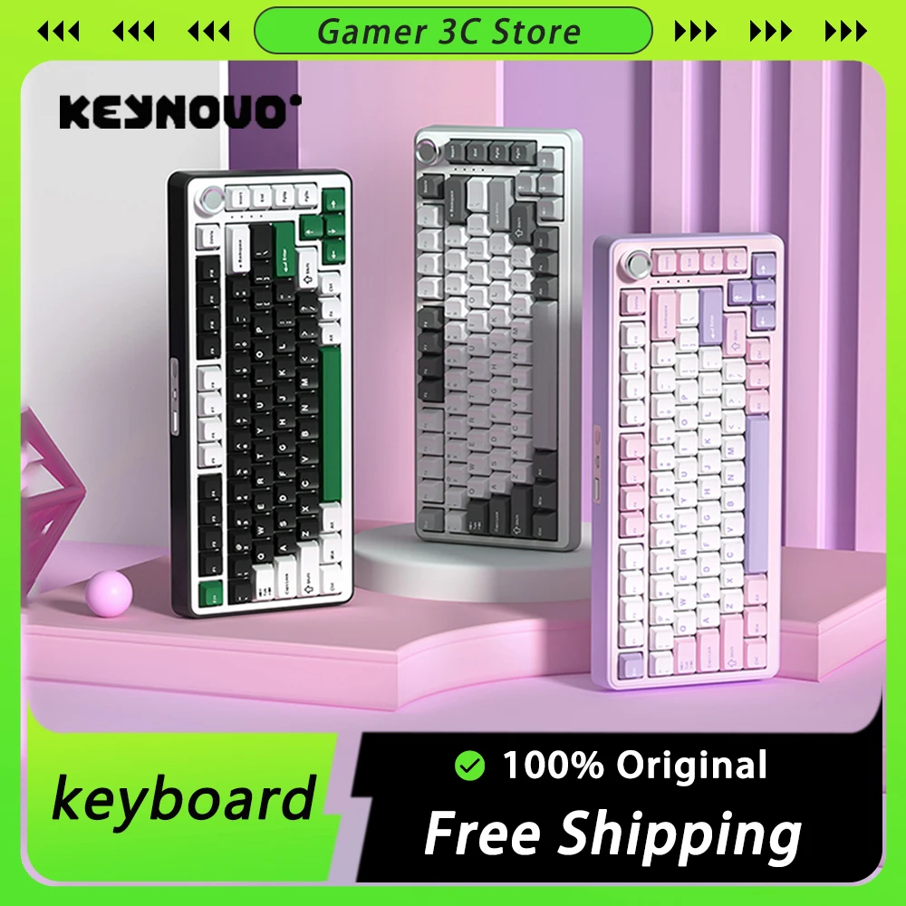 

Keyset Universe B75 Pro Mechanical Keyboard Three Mode Kits Bluetooth Wireless Hot Swap Cherry Height Pc Gamer Accessories For O