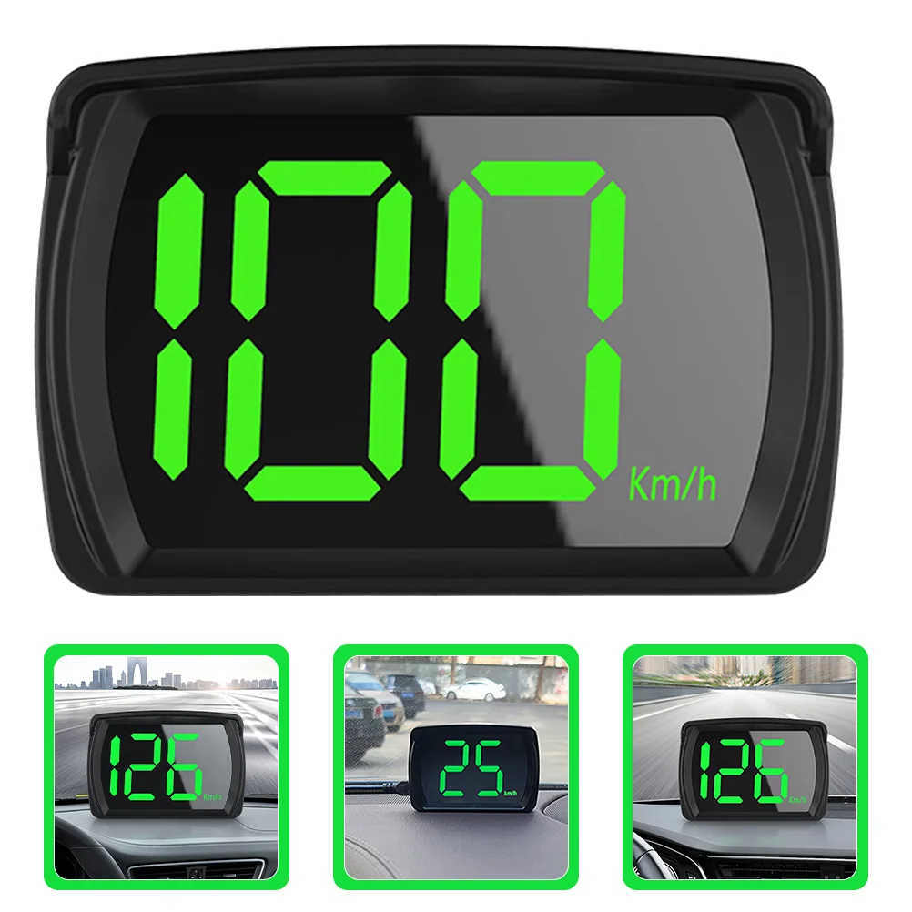 

Universal Digital GPS Speedometer Dual Chips KMH MPH Reminder Meter HD LCD Display Plug and Play Big Font for Display Motorcycle