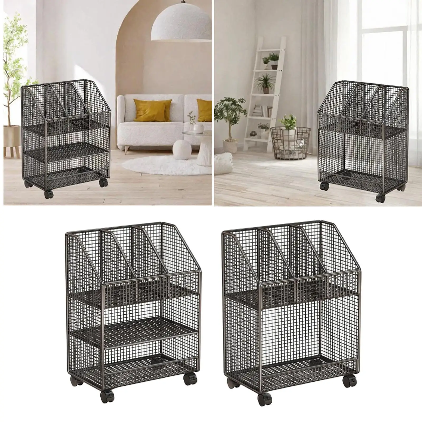 

Органайзер для книг, универсальный утолщенный многофункциональный органайзер для гостиной, открытая верхняя полка, подвижная книжная полка, стойка для файлов, держатель для журналов