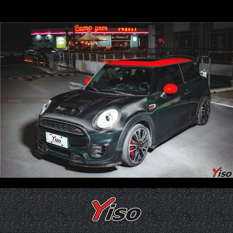 FOR 2015-2022 BMW MINI F56 F55 JCW Modified Carbon fiber Aerodynamic kit COOPERS YISO  Side Skirt