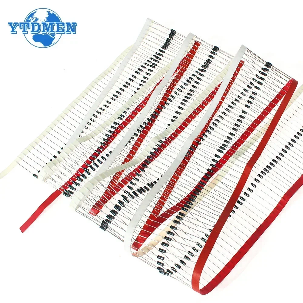 100pcs 1N4007 Rectifier Diode IN4007 1A 1000V DIP DO-41 High Quality