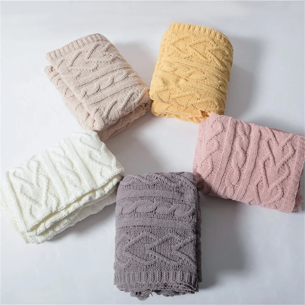 Hand Knitted Tassels Blanket Sofa Towel Cover Portable Office Nap Air Conditioning Blankets For Beds Bedroom Decor Throw Blanket