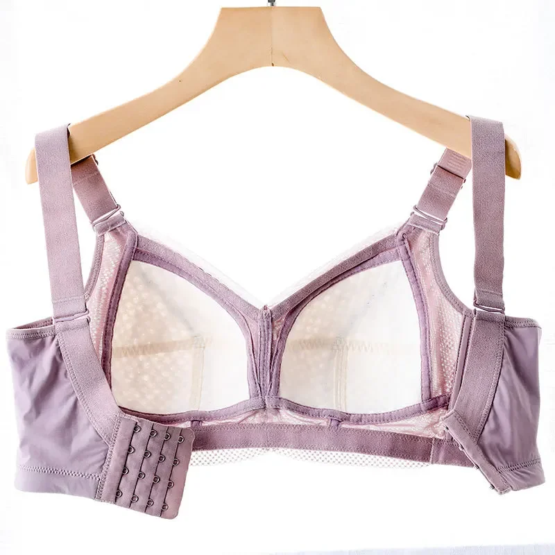 Plus size Light and thin bra without steel ring push up bra underwear women bralette