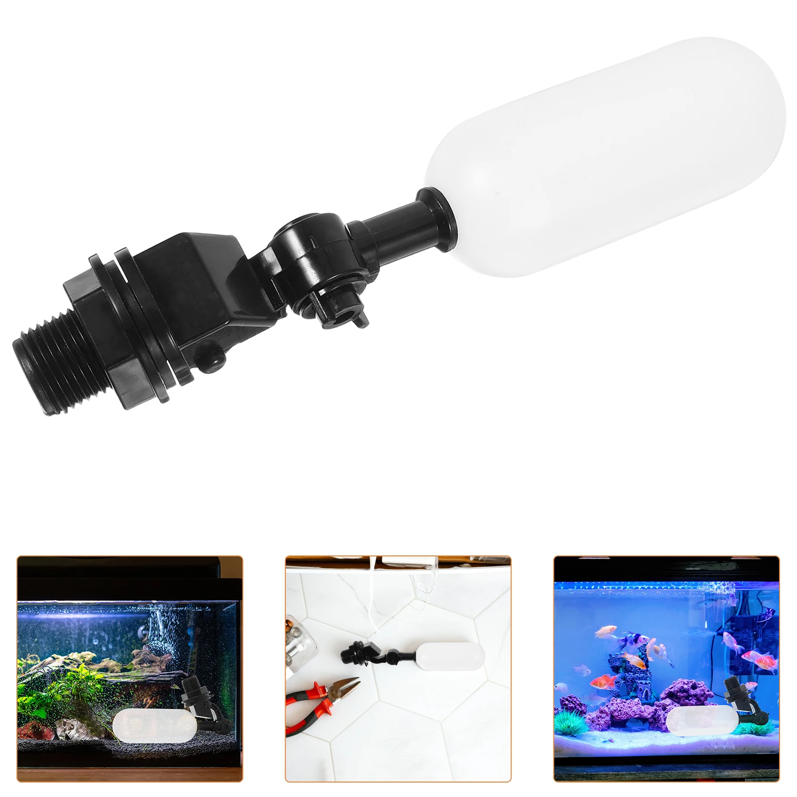 

Self Stop Valve Automatic Water Level Control Float Ball Livestock Trough Filling Mini Plastic Switch Micro Tank Refill Auto