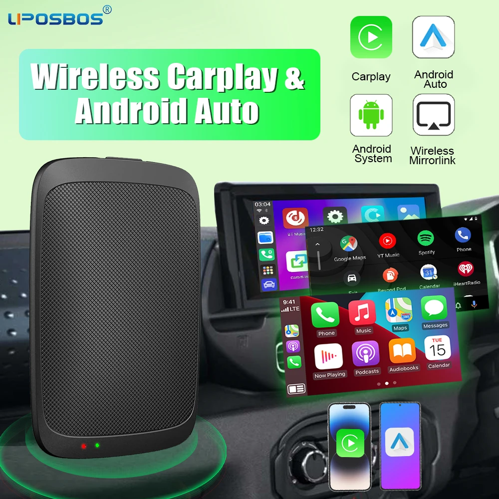 Беспроводной Android Авто Carplay Android 11 Smart Ai Box для Youtube Netflix для Ford Opel Volvo Benz Audi Mazda Chevrolet Hyundai