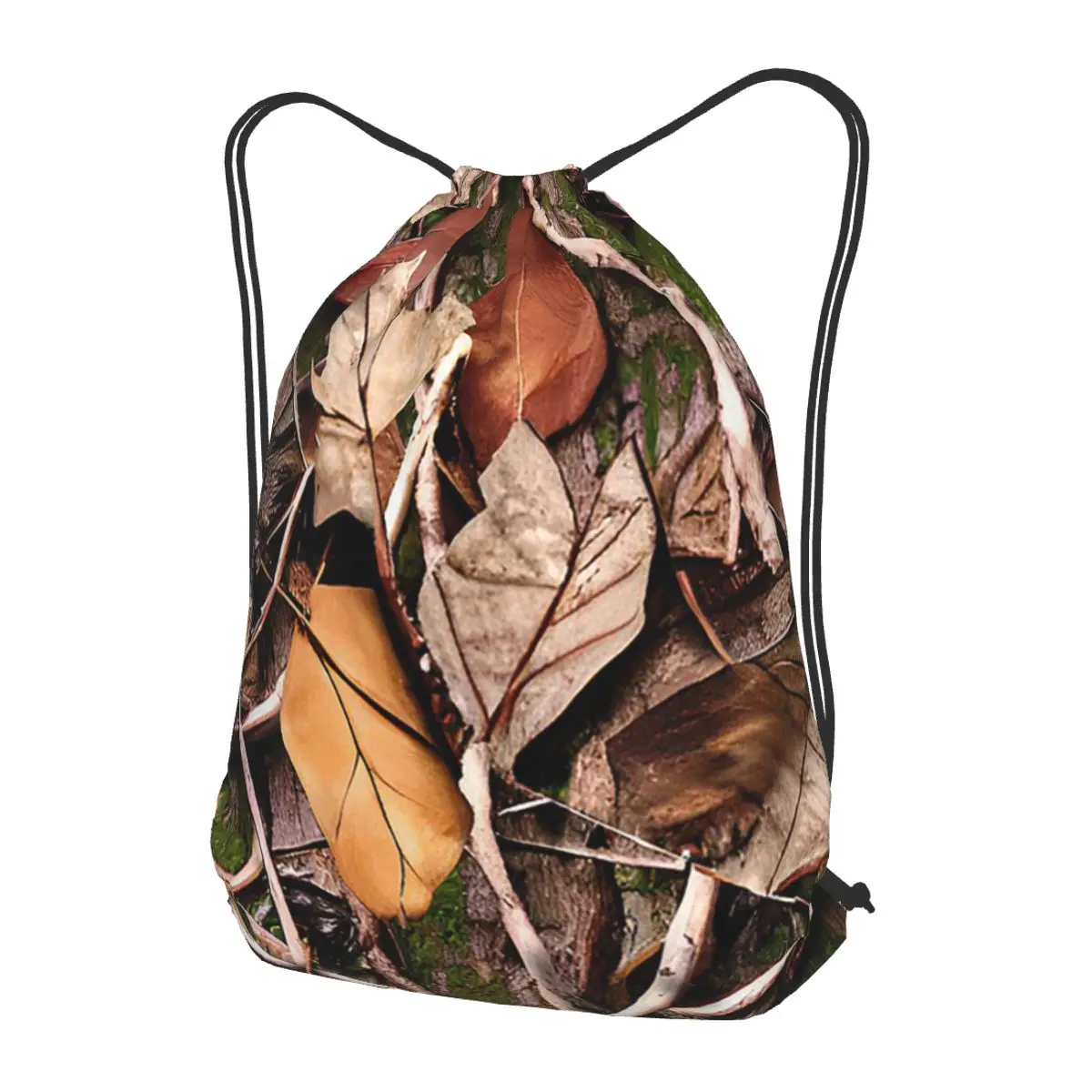 Realistic Tree Hunting Camo Leaves Sticks And Bark Camoflouge Backpacks Casual Shoes Bag Book Bags for Travel School