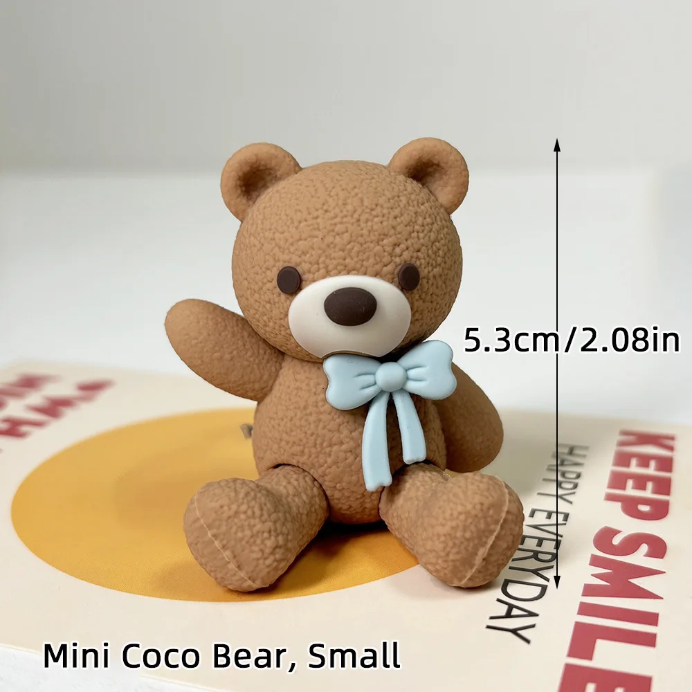 Baby Bär Kuchen Topper Cakecup Topper Mini Bär Kuchen Dekor für Geburtstag Baby Dusche Baby Junge Party Dekoration Blau Braun Rosa – Detail 12