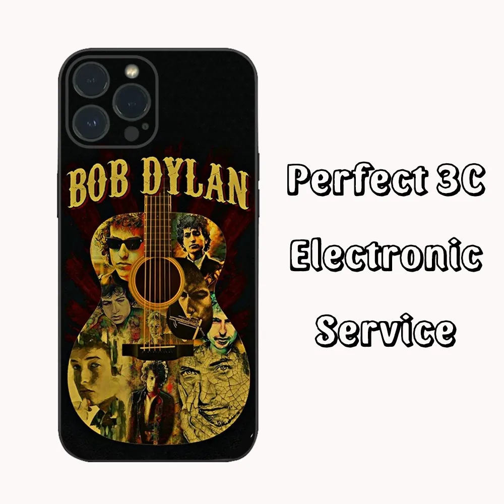 Classic Singer B-Bob Dylan Blonde Musician Old Photograph Phone Case  For iPhone16 15 14 13 12 Mini 11 Pro XS Max X XR SE5 6 7 8