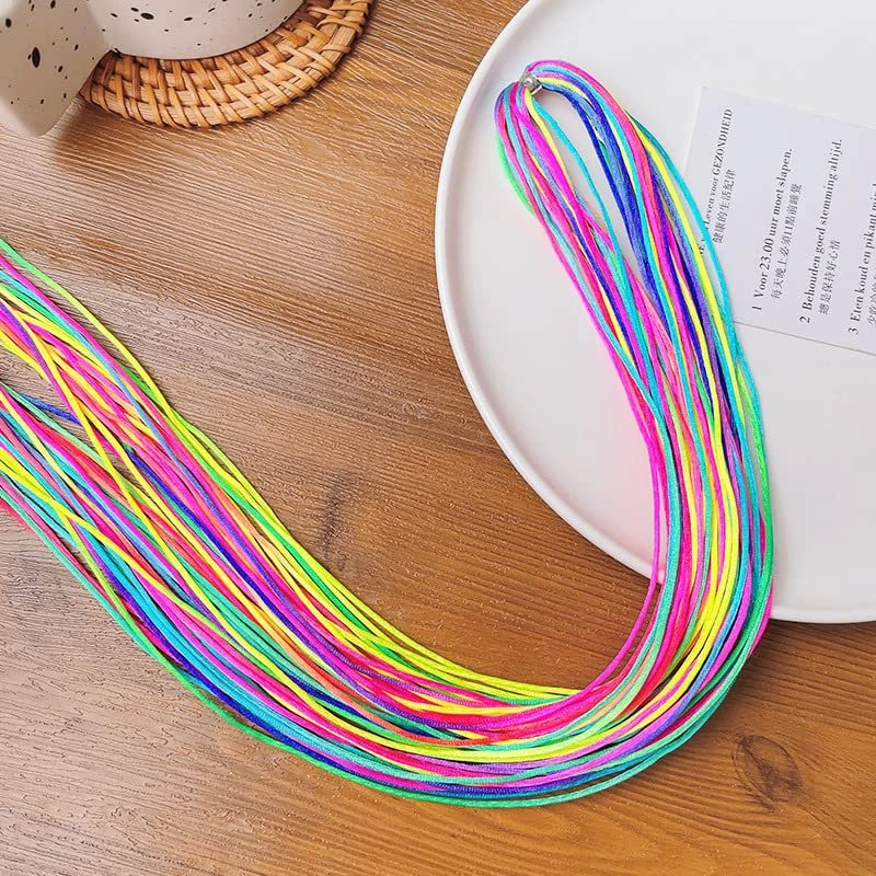 

Braided Hair Colorful Ribbons Children Braided Hair Colorful Ropes for Girl DIY Ponytail braids Women Styling Hair Accessories