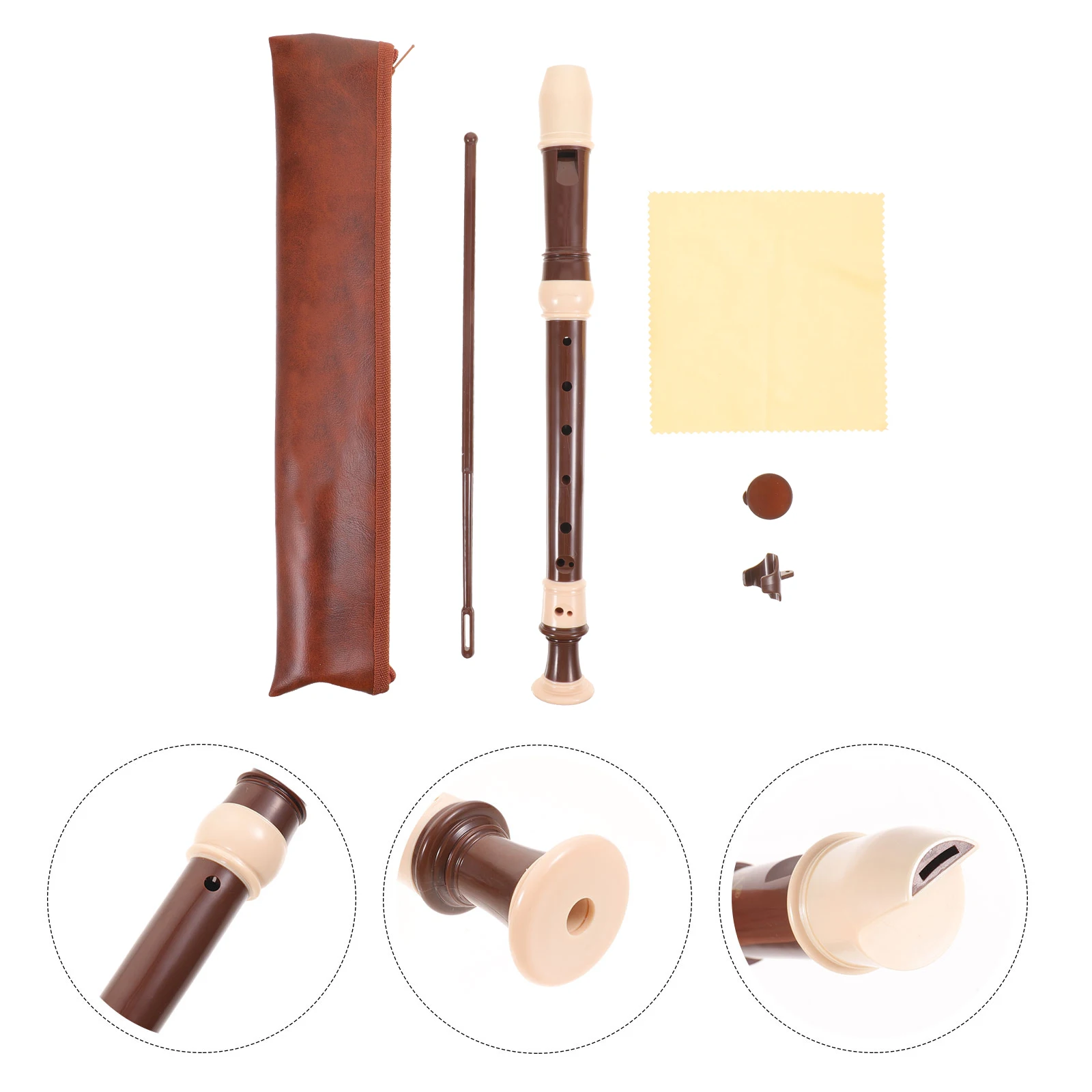 

8 hole Clarinet High Quality Resin Soprano Recorder for Beginner Student Portable Easy Clean Musical Instrument