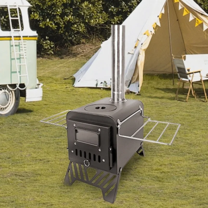 

Портативная походная дровяная печь, уличный прочный камин, пикник, пеший туризм, горящая печь, зимнее отопление, оборудование для кемпинга