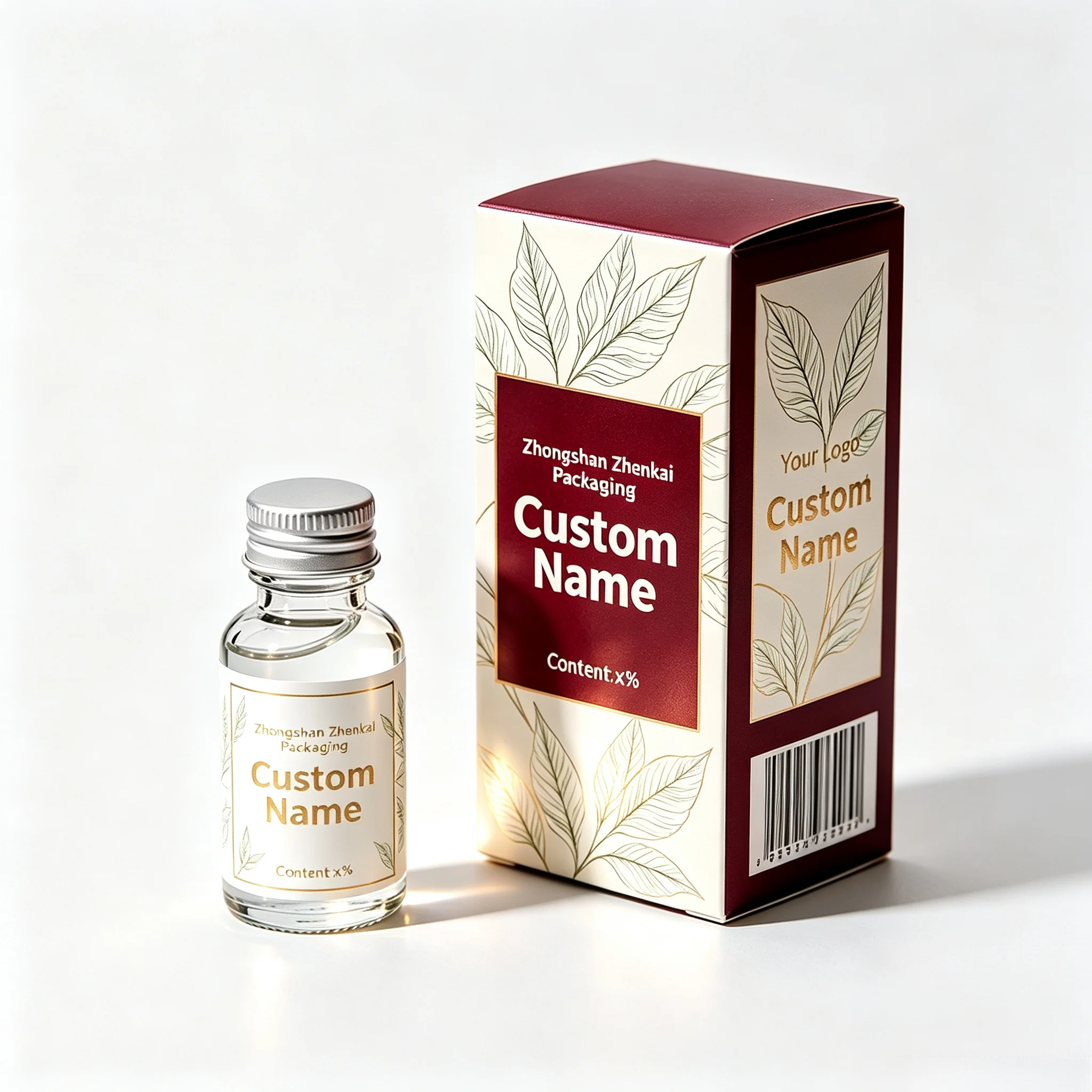 Custom Printed HD Waterproof Cartons Self Adhesive Vinyl Peptide Vial Labels For Workout Skincare Liquid Supplement Bottles
