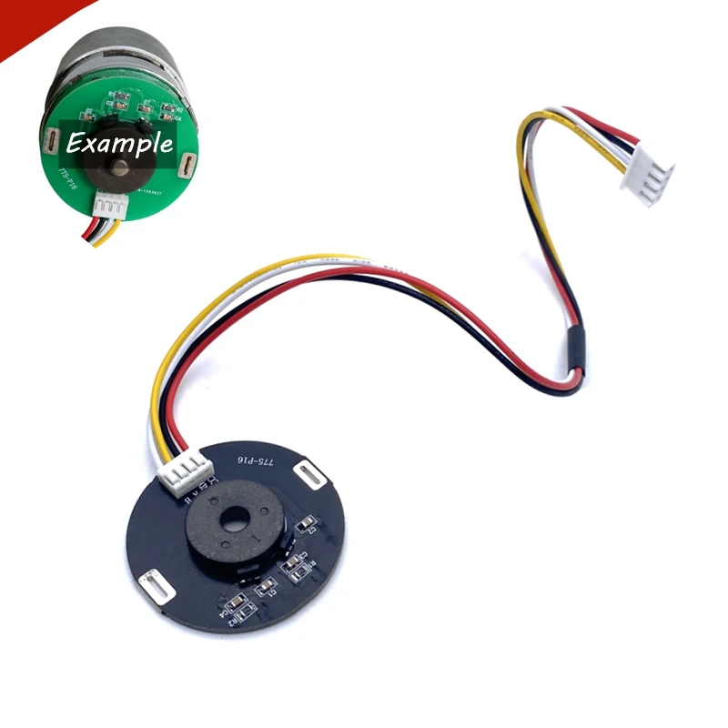 Double Hall Magnetic Encoder 5V 16PPR For 775 795 DC Gear Motor Direction Sensor Module 2.54-4P