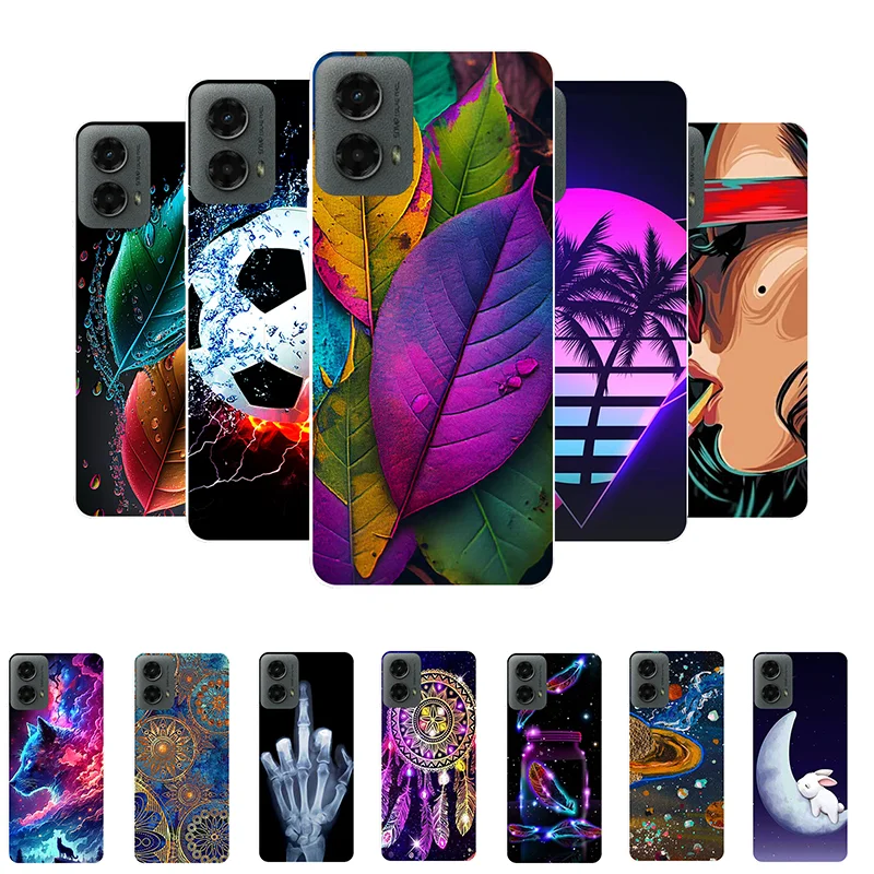 

For Motorola Moto G 5G 2024 Case Soft Silicone Back Cover For Case Moto G 5G 2024 Anti-Drop Coque MotoG 5G 2024 Fashion Cute