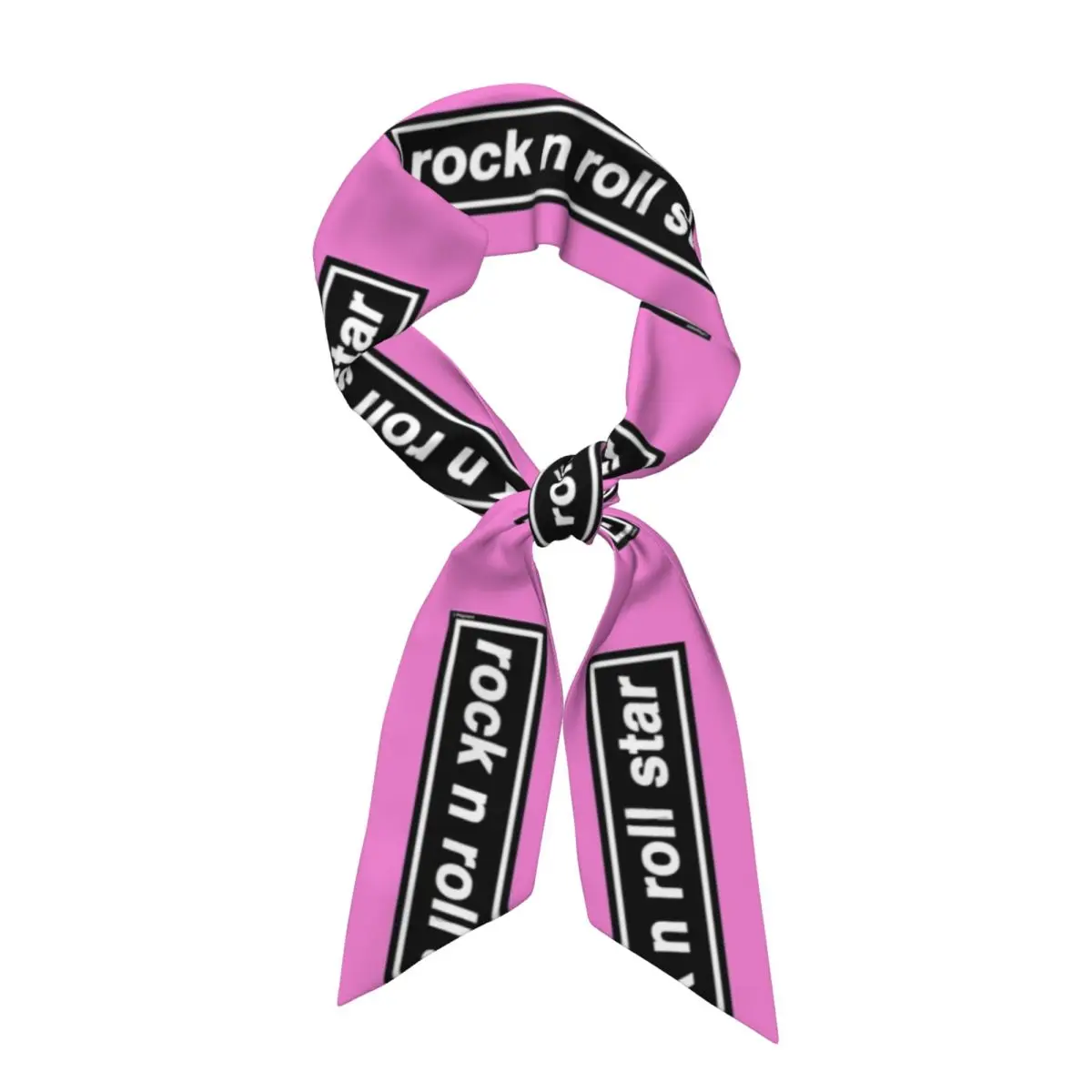 Rock N Roll Star 3 Women Long Narrow Scarf Soft Skinny Scarf Multi-use Neck Head Wrap for Office Daily Party