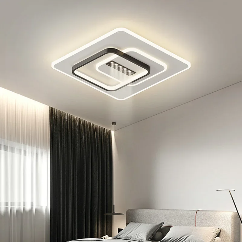 Aesthetics Modern Ceiling Light Nordic Cream Style Full Spectrum Bedroom Led Ceiling Light Energy Saving Indoor Lighting FYCL