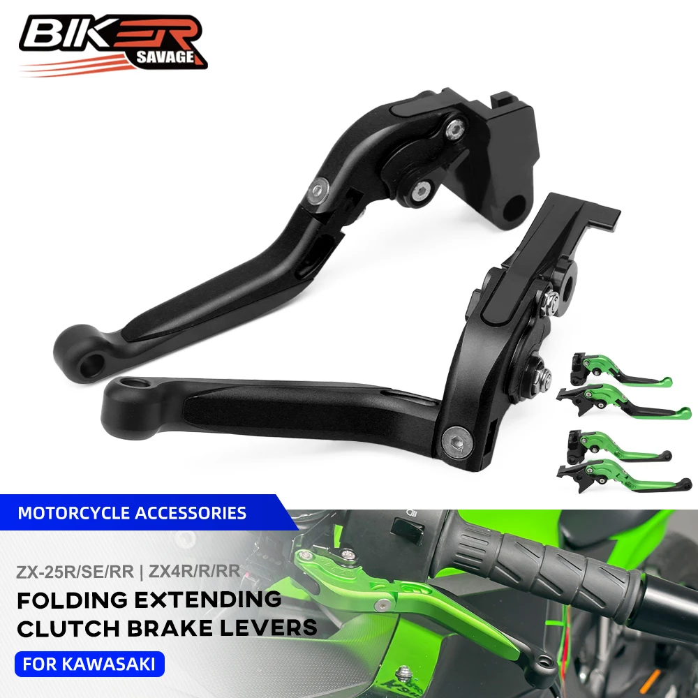 

ZX25RR 2026 Brake Clutch Levers For Kawasaki Ninja ZX-4R/SE ZX4RR ZX25R/SE Motorcycle Folding Extending Front Control Handles