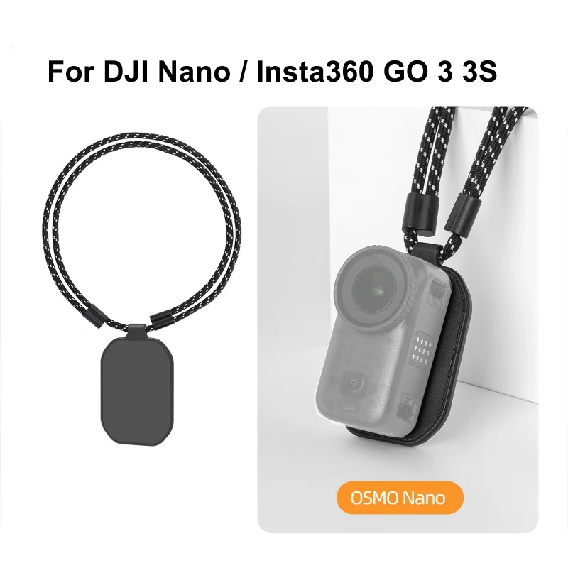 ل DJI OSMO نانو كاميرا مغناطيسية جبل الرقبة الحبل ل Insta360 GO 3S/GO 3/MIC قابل للتعديل الرقبة حزام جبل ملحقات الكاميرا