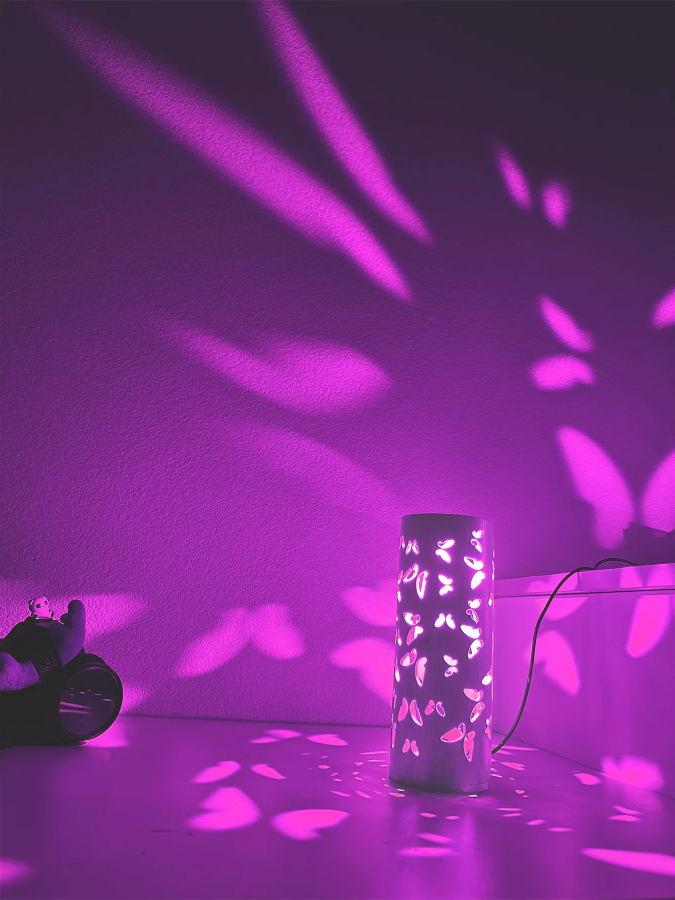 Butterfly projection table lamp decorative lamp creative floor lamp bedroom bedside lamp ambience cosy wall corner light