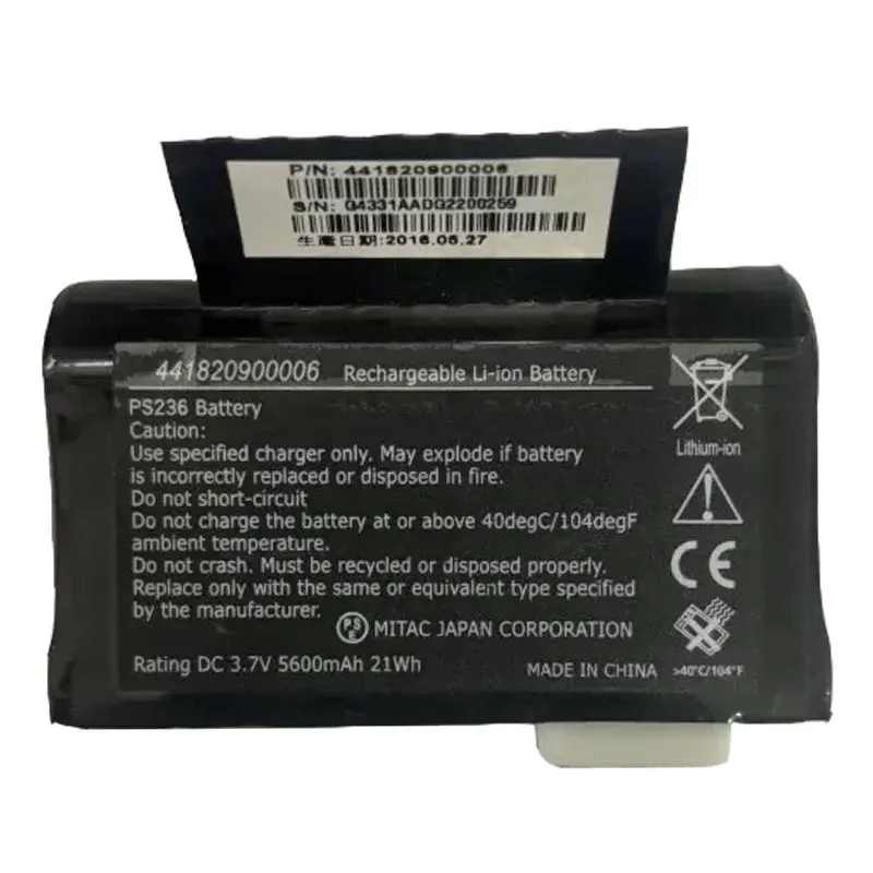 PS236 Battery For Getac PS236/336 441820900652 Battery Unistrong GNSS GPS RTK Data Controller Data Colletor  Battery