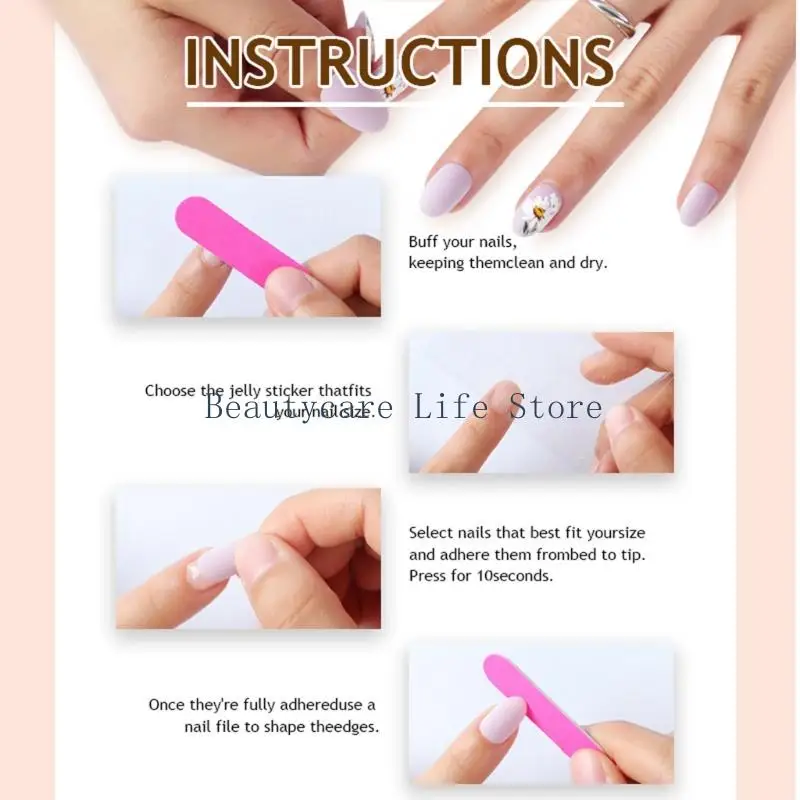 652c 24 -stks glitters katten oogdruk op nagel vierkant nep nagel vol deksel lijmen op nagel