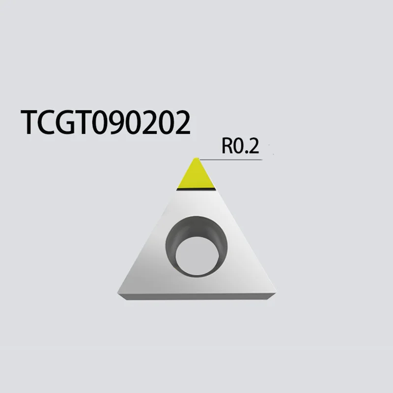MCD Diamond TCGT090202 Insert Single Crystal Turning Tool High Hardness Diamond Cutter for Copper Aluminum to Achieve Mirror Ef