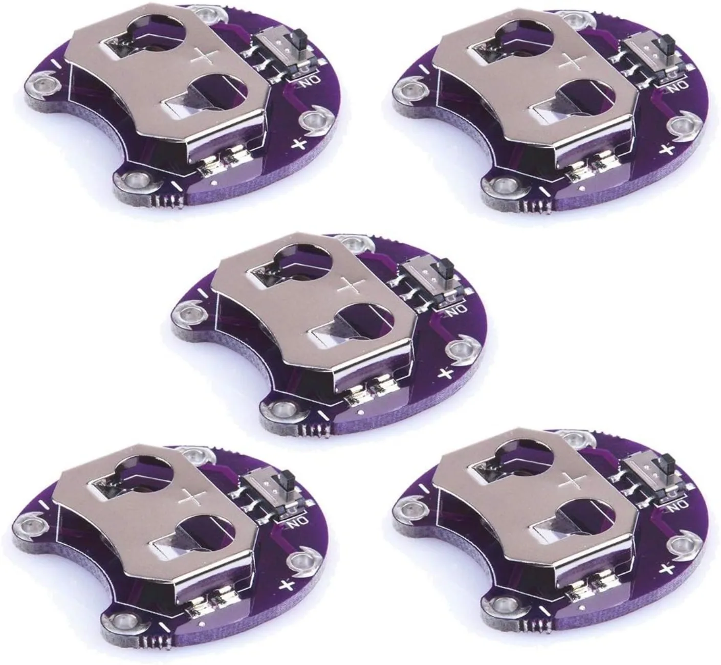 Soporte de batería Lilypad Coin para CR2032 - Módulo de carcasa de soporte de batería para proyectos electrónicos de bricolaje