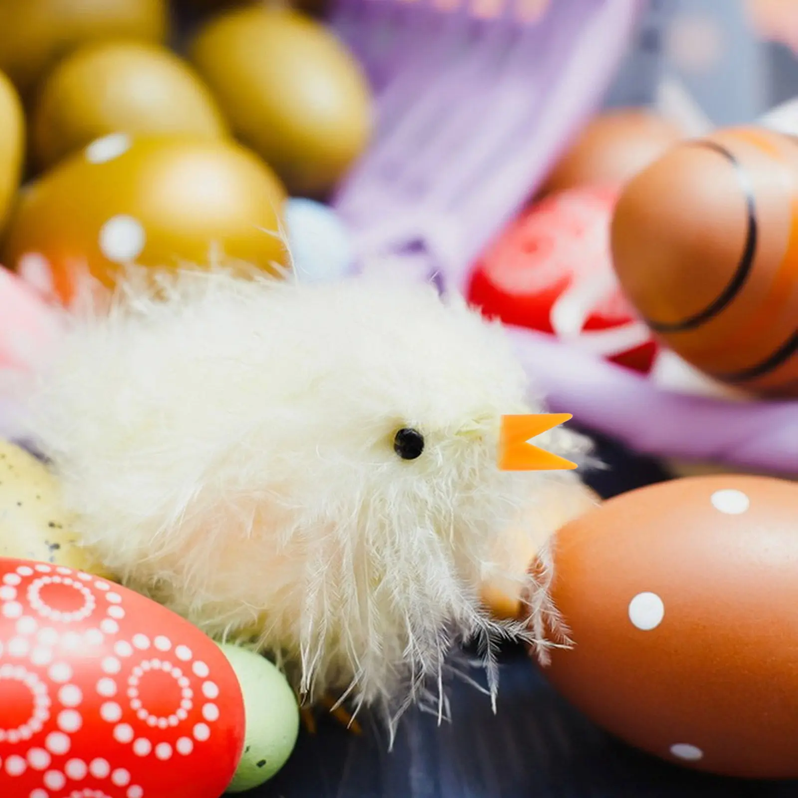 

100 шт. пластиковых клювов для цыплят, мини-аксессуары для рукоделия, детали для поделок, декор для пасхальных вечеринок и дома