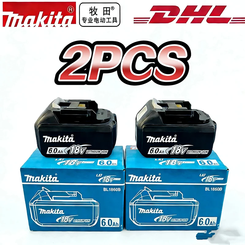 Makita accu 18V 6.0Ah oplaadbare accu, vervangt Makita 18V DDF487 BL1860 BL1860B BL1840 BL1840B accu voor elektrische gereedschappen