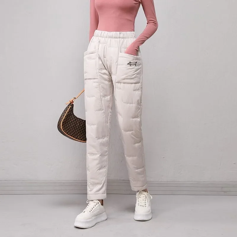 

New Golf Pants Women's Golf Wear 2024 Winter Warm Golf Women's Clothing Golf Pants Cotton-padded Trousers Sweatpants