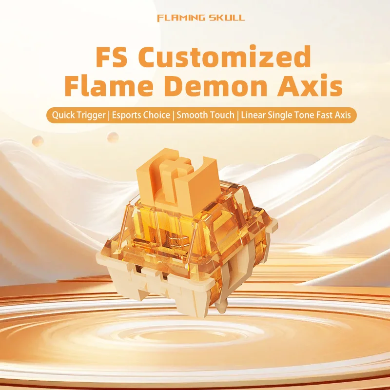 

Flame Demon Magic Shaft MX Switches Silent Linear Magic Axis 5Pin Paragraph Axis Hot swap for DIY Gaming Mechanical Keyboard