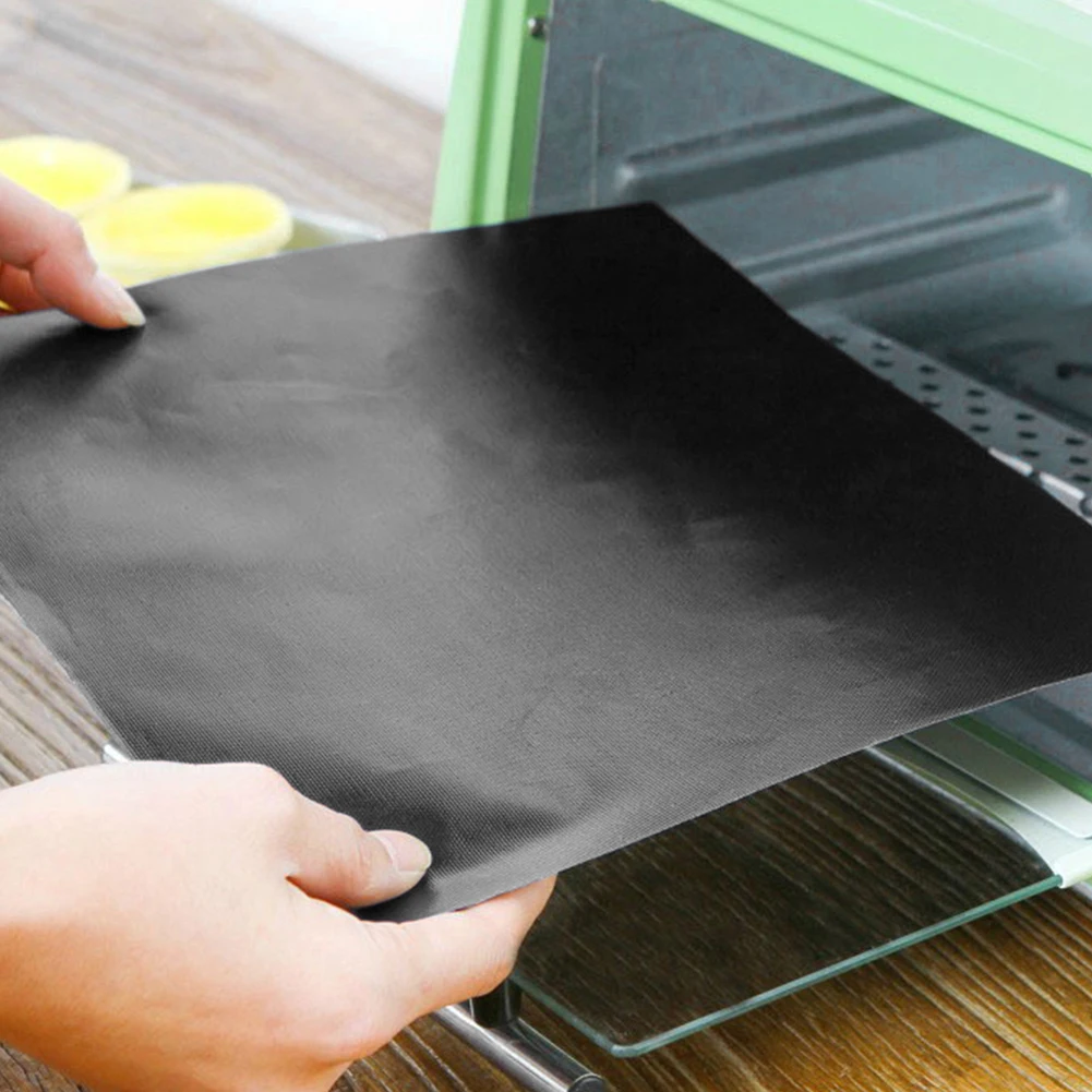 Oven Liners for Bottom of Electric Gas Oven Reusable Non-Stick Teflon Protector Mat Heat Resistant Grill Mats Cooking Plate