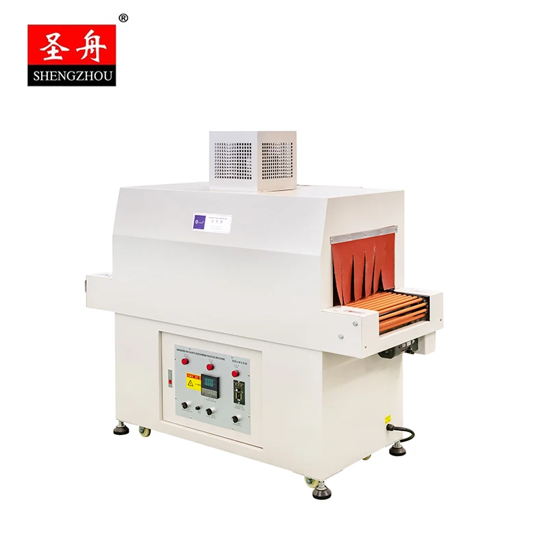 Automatic box shrinking tunnel heat shrink wrapping packaging machine