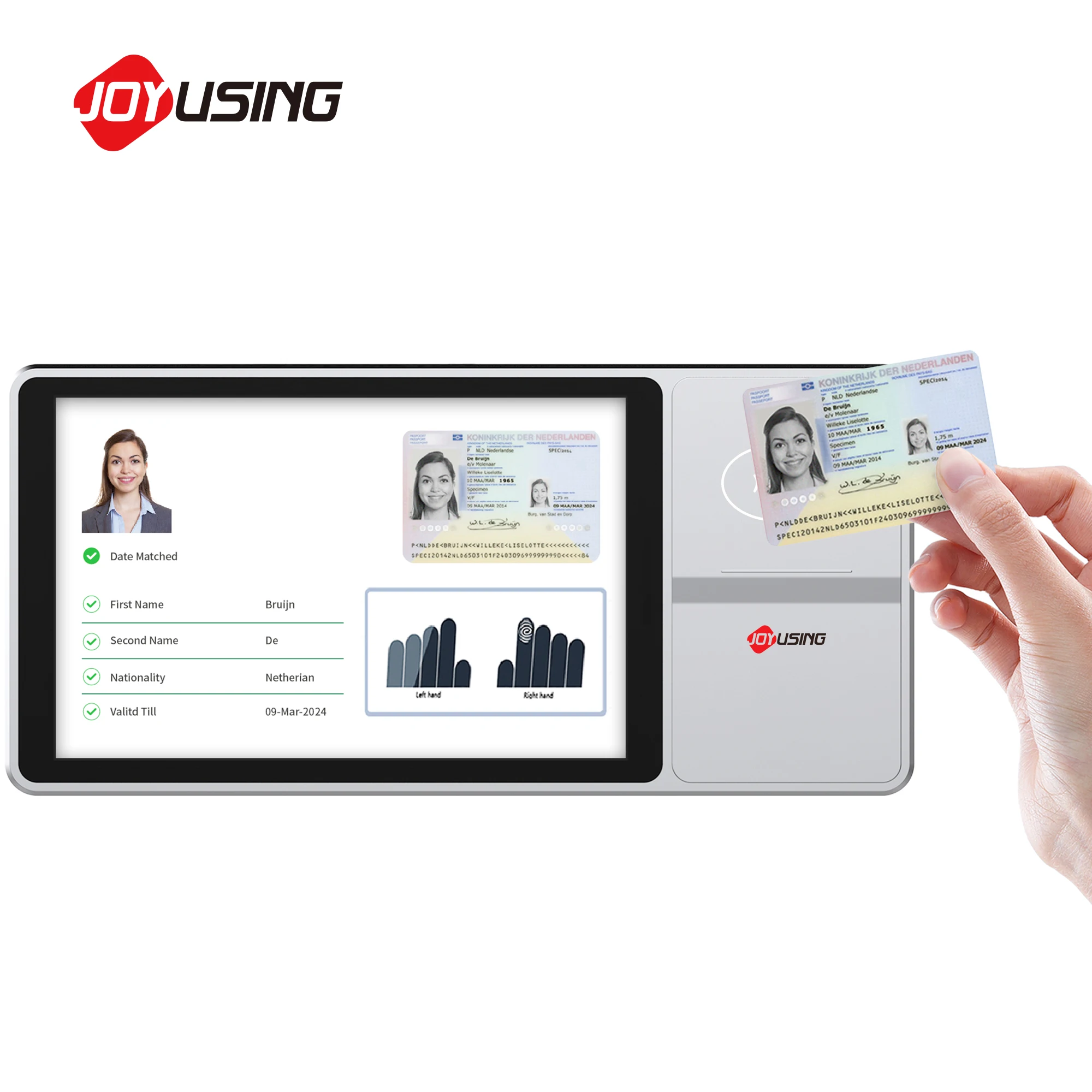 Joyusing SP610B 10.1inch Electronic Digital LCD Fingerprint Signature Pad Panel with SDK for Bank Government Paperless Signature