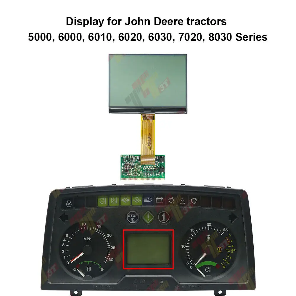 SPEEDO Display For John Deere Tractor BIF/ Dashboards Hour Meter lcd screen dead missing pixel repair