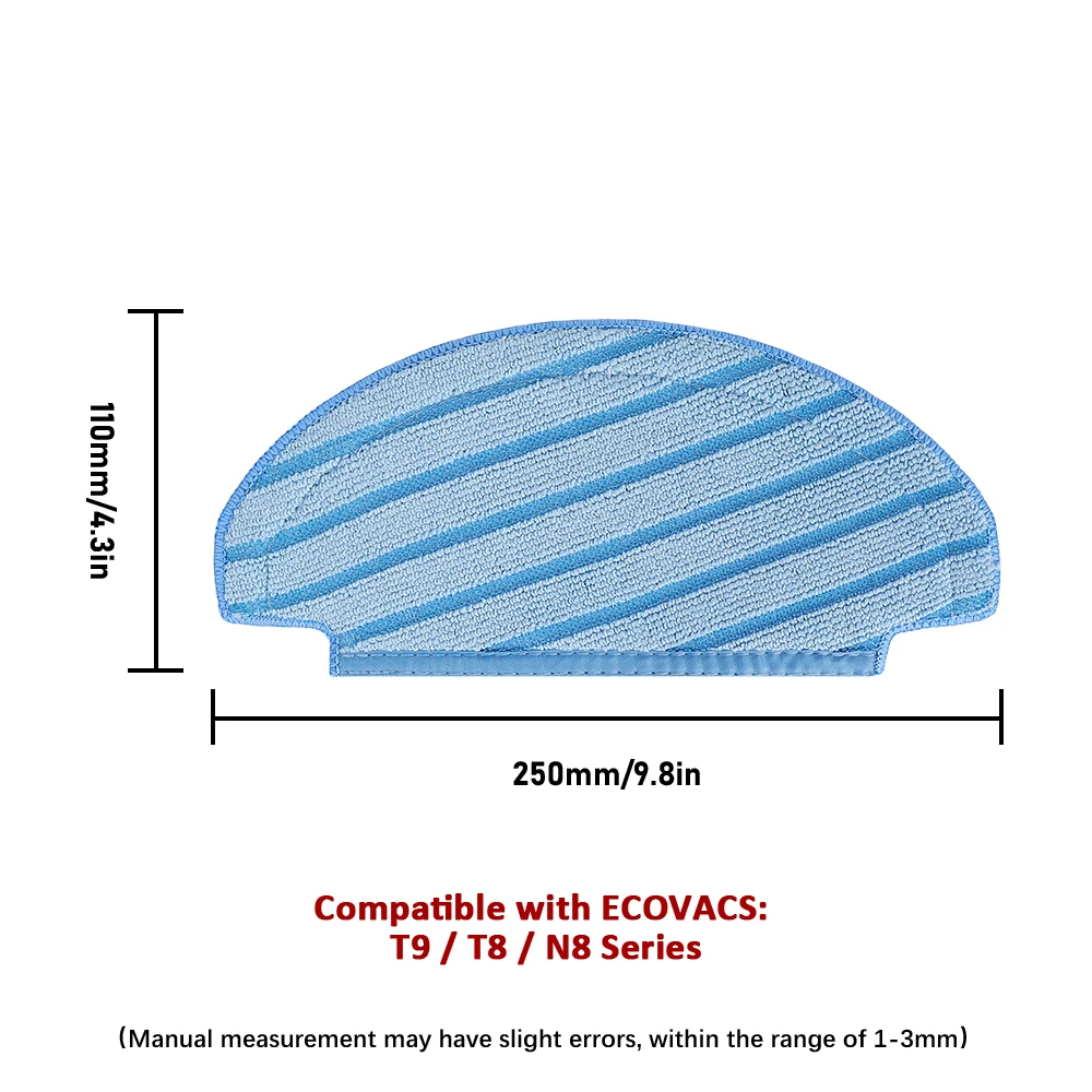 Vacuum Cleaner Spare Parts for ECOVACS Deebot OZMO T8/T8 Max/T8 AIVI/T9+/N8 Pro/N10 Plus Main Brush HEPA Filter Dust Bag