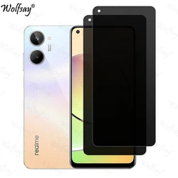 Anti-Spy temperli cam Realme için 10 4G ekran koruyucu koruyucu Realme 10 4G tam tutkal cam Realme 10 4G cam için 6.4 inç