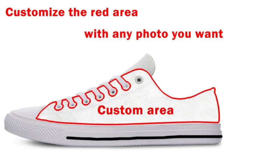 Fashion Low Top Canvas Shoes for Women Breathable Lace-up Casual Flats Autism Awareness Cancer Mesh Sneakers Size 35-49 Tennis - view 4