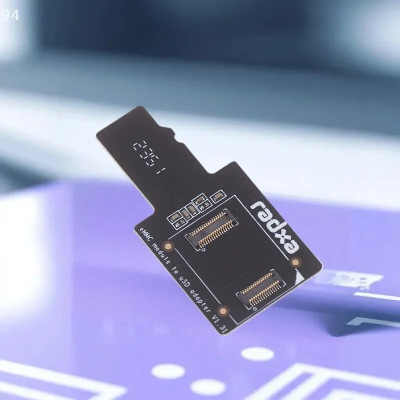 

EMMC To USD Board Adapter and MicroSD TF Card Burning Module for ROCK PI 4A/4B