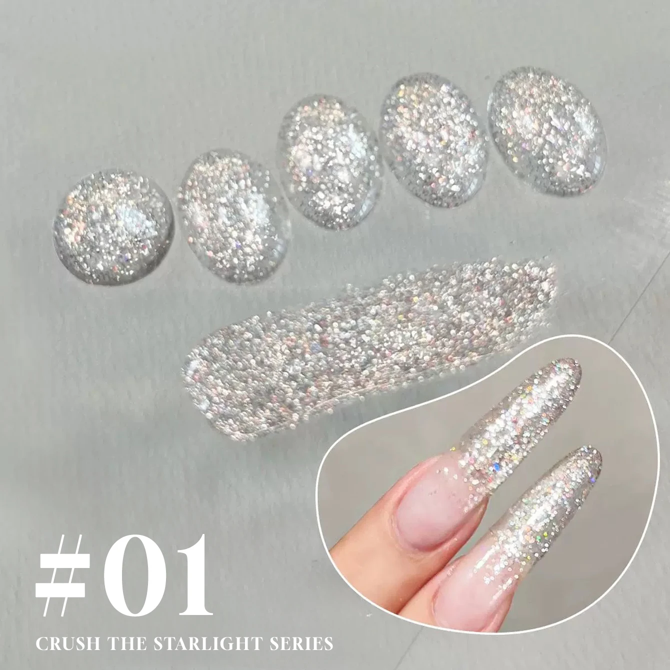 12ML Stardust Crushed Collection Gel Nail Polish Winter 2025 Ultra- Glitter Shimmering Crushed Diamond Formula New Arrival