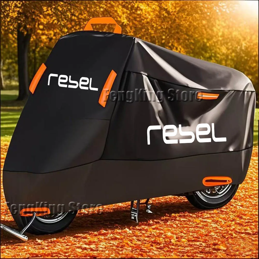 

Чехол для мотоцикла, водонепроницаемый УФ-защитный чехол от пыли и дождя для Honda REBEL 1100, 500, 300, CMX 1100, 300, 500,