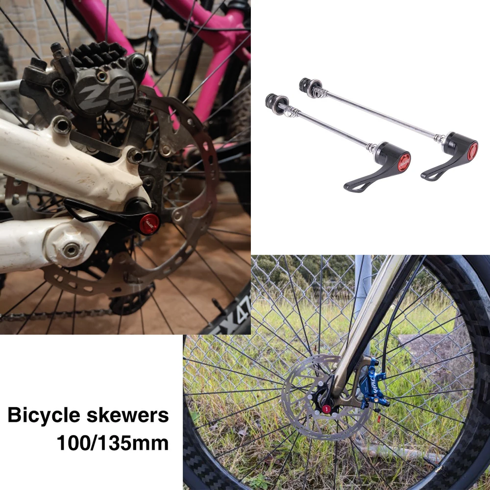 

ZTTO 1 Pair Bicycle Parts Road Bike QR Screw Skewers 100 135mm Axle DT Quick Release Skewer Lever MTB Mountain Bikes Accessories