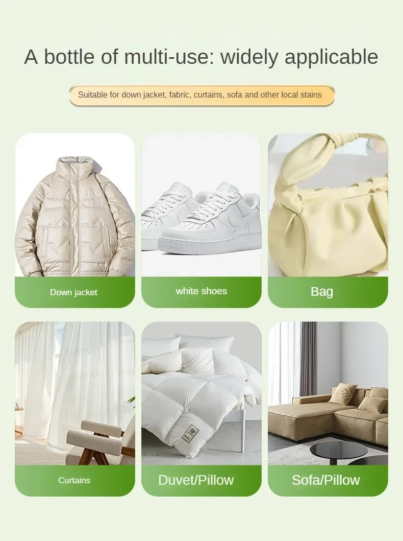 Piumino Pulizia a secco Spray Downwear Detergente Agente Detergente a secco Olio Smacchiatore Piumino Abbigliamento Schiuma Liquido per la pulizia