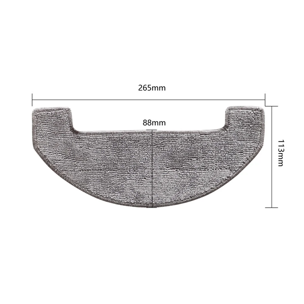 Replacement Mop Cloths Made of Microfibre for Midea VCR for s6 Plus Robot Vacuum Cleaner Suitable for All Hard Floor Surfaces