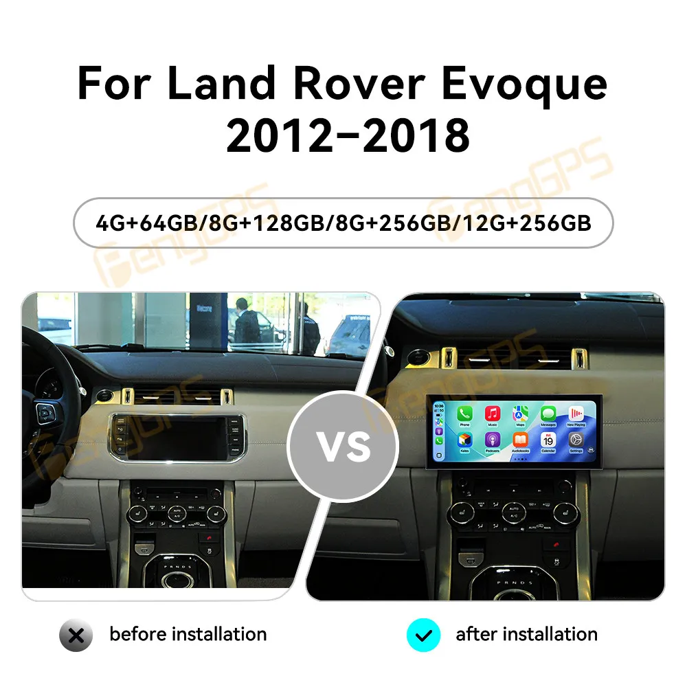 

15.8'' Car Radio For Land Rover Range Rover Evoque 2012-2018 Wireless Carplay Multimedia Video Player Auto Radio GPS Navigation